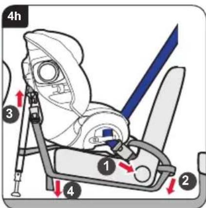 Britax-Römer MultiTech III - Montering af barnesaedet (bagudrettet) pa et forsæde - 8