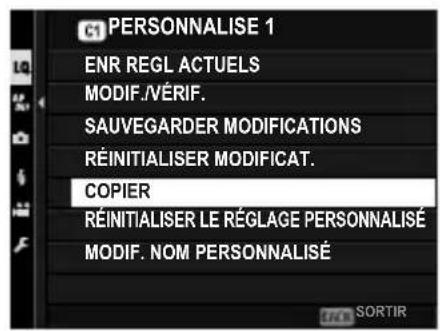 FUJIFILM GFX 50S II - Copie des réglages personalisés - 3