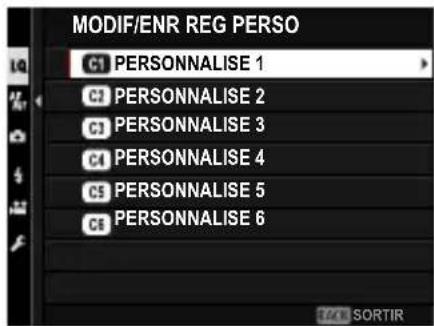 FUJIFILM GFX 50S II - Modificatondesreglagespersonnalisés - 1