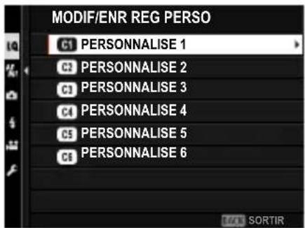 FUJIFILM GFX 50S II - Réinitialisation des réglages personnalisés - 1