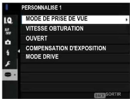 FUJIFILM GFX 50S II - Modificatondesreglagespersonnalisés - 3