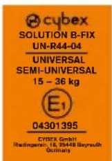 CYBEX Solution BFix - PRODUCENTENS GARANTI-OG BORTSKAFFELSESBESTEMNELSER - 1
