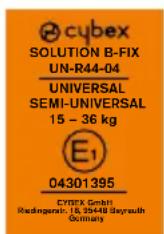 CYBEX Solution BFix - GARANTIA PRODUCACTORULUI SIREGLEMENTARI PRIVIND DEBARASAREA - 1