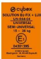 CYBEX Pallas B2Fix + Lux - 製造商保修和處置規定 - 2