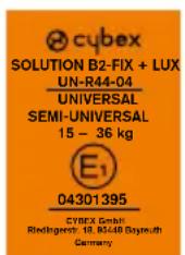CYBEX Solution B2Fix + Lux - メーカー保証および廃棄物処分に関する規則 - 1