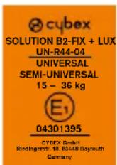 CYBEX Solution B2Fix + Lux - GARANTIA DO FABRICANTE E REGULAMENTOS SOBRE ELIMINAÇÃO - 1