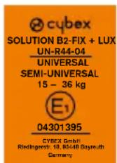 CYBEX Solution B2Fix + Lux - GARANTIE DU FABRICANT ET RÈGLEMENTS RELATIFS À LA MISE AU REBUT - 1