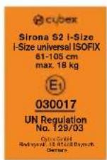 CYBEX Sirona S2 iSize - 证明 - 1