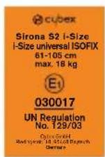 CYBEX Sirona S2 iSize - 證明 - 1