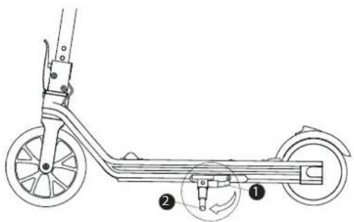Kugoo Kirin Mini2 - Béquille de la trottinette électrique - 1