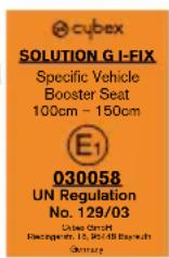 CYBEX Solution G iFix - MANUFACTURER'S WARRANTY AND DISPOSAL REGULATIONS - 1