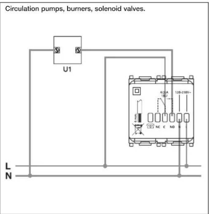 Vimar 20445.B - - Connection diagrams. - 1