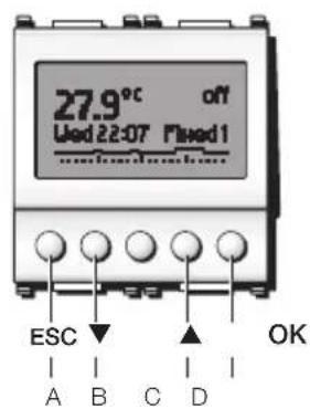 Vimar 20445.B - FRONT VIEW AND VIEW OF CONTROLS - 2