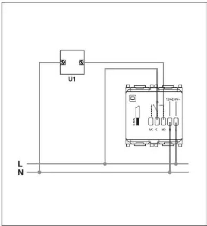 Vimar 20448.B - FRONT VIEW AND VIEW OF CONTROLS. - 3