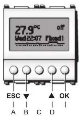 27.9°C off Wed22-07 Flead1 ESC ▼ A B C D ▲ OK