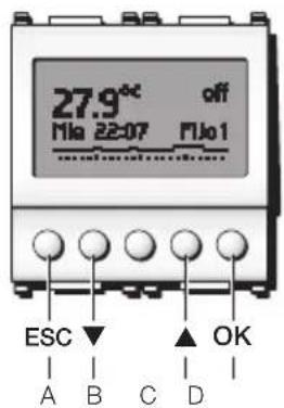 27.9°C off Mia 22-07 Mio1 ESC ▼ OK A B C D