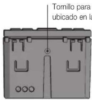 Tornillo para ubicado en la