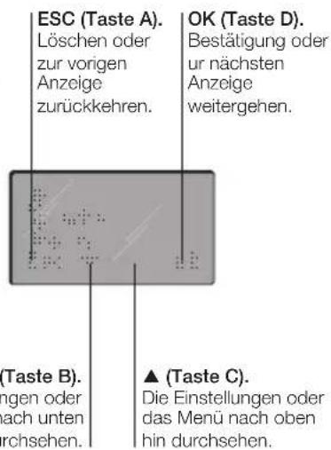 Vimar 16582.B - VORDERANSICHT, TASTEN UND DISPLAY.1. BESCHREIBUNG - 2