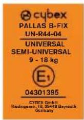 CYBEX Pallas BFix - CERTIFIKÁCIA - 1