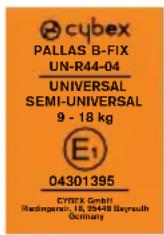 CYBEX Pallas BFix - MANUFACTURER'S WARRANTY AND DISPOSAL REGULATIONS - 1