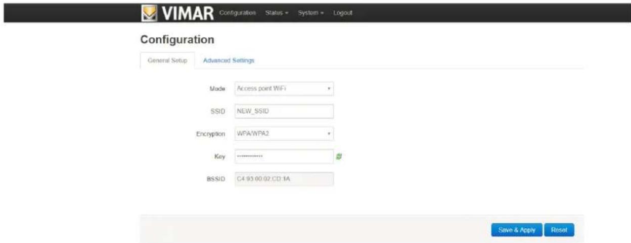 Vimar 19195.B - Access point wi-fi (SWITCH) - 2