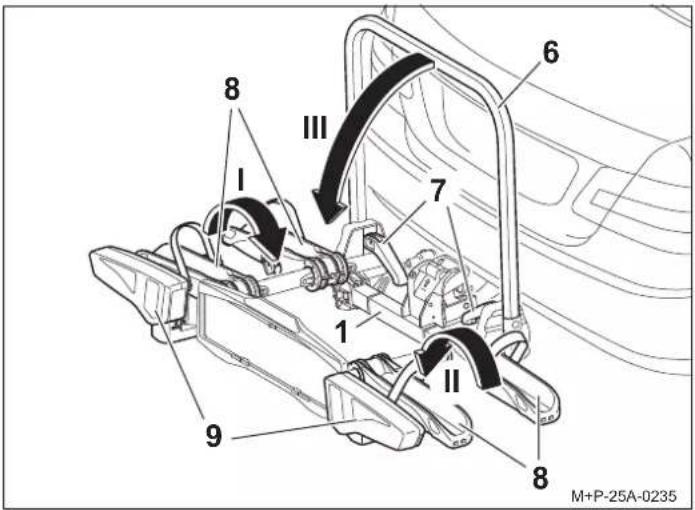 Uebler F14 - Removing the bicycle rack - 1