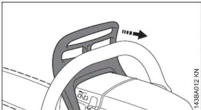 STIHL MS 231 - Desserrage du frein de chaîne - 1