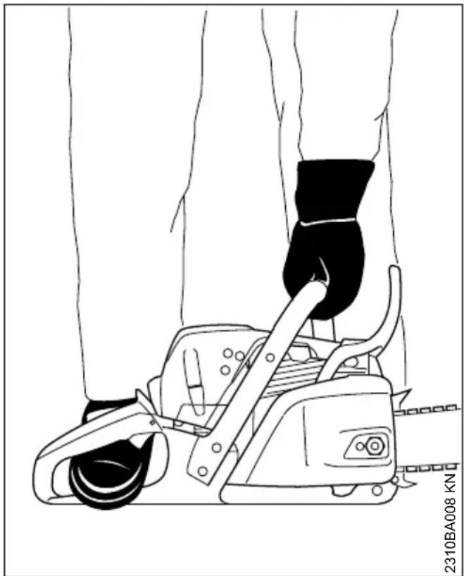 STIHL MS 231 - Sur le sol - 1