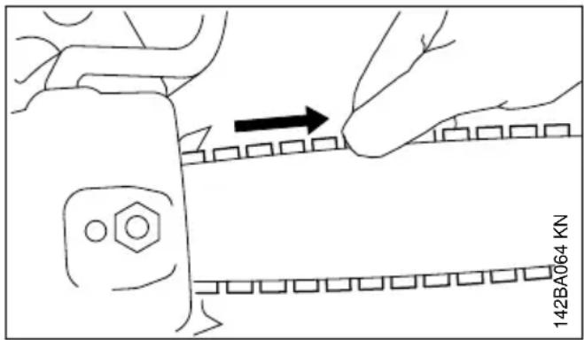 STIHL MS 231 - Contrôle de la tension de la chaîne - 1