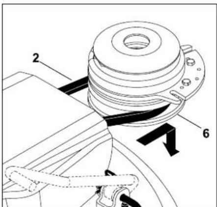 STIHL RT 4082 - Décrochage de la courroie trapézoidale - 2