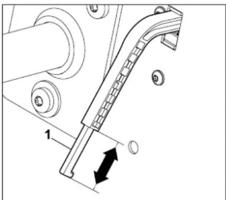 STIHL RT 4082 - Regolazione del sensore livllo di riempimento: - 1