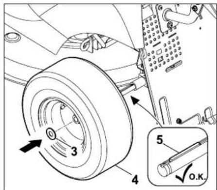 STIHL RT 4082 - Installing a wheel - 1