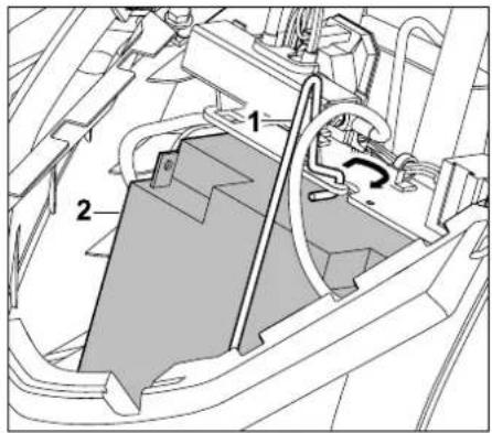 STIHL RT 4082 - Desmontar a bateria: - 1