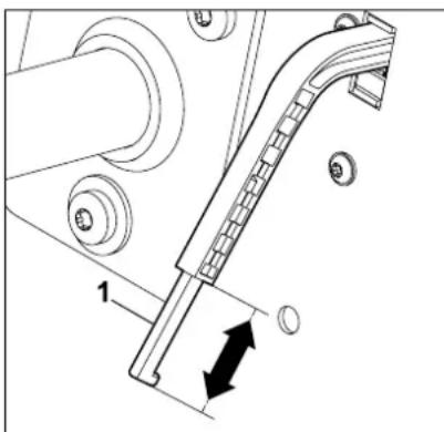 STIHL RT 4082 - Réglage du capteur du niveau de remplissage : - 1