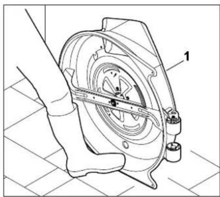 STIHL RT 4082 - Maaiwerk veilig neerzetten voor de controle: - 1