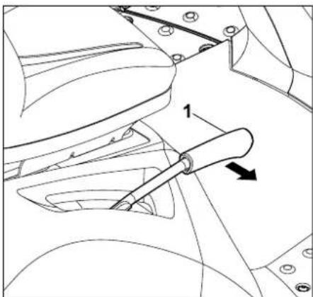 STIHL RT 4082 - Hendel snijhoogteverstelling vergrendelen - 1