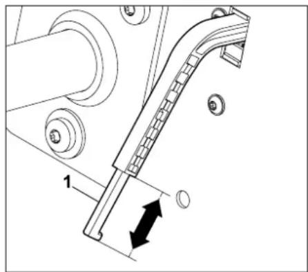 STIHL RT 4082 - Sensor inhoudsindicator verstellen: - 1