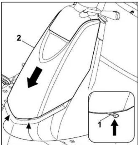 STIHL RT 4082 - Removing the steering column cover - 1