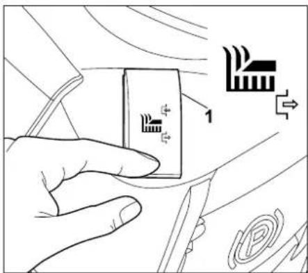 STIHL RT 4082 - Débrayage du plateau de coupe - 1
