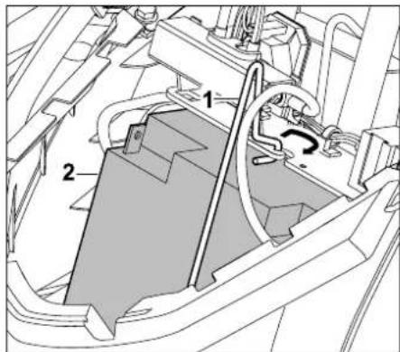 STIHL RT 4082 - Batterie ausbauen: - 1
