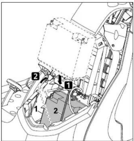 STIHL RT 4082 - Montaggio della batteria: - 1