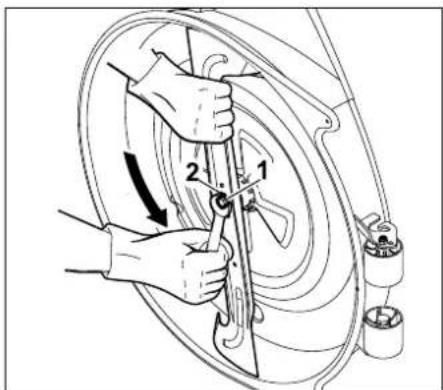 STIHL RT 4082 - Smontaggio della lama - 1