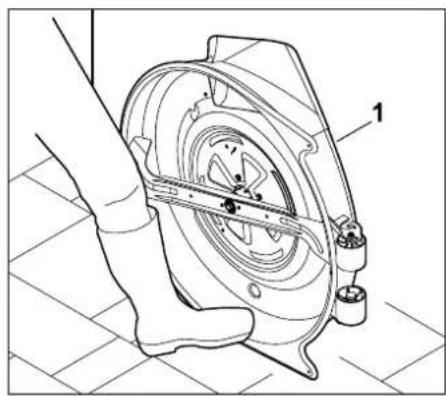 STIHL RT 4082 - Colocar el equipo de corte en una posicion segura para el proceso de comprobacion: - 1