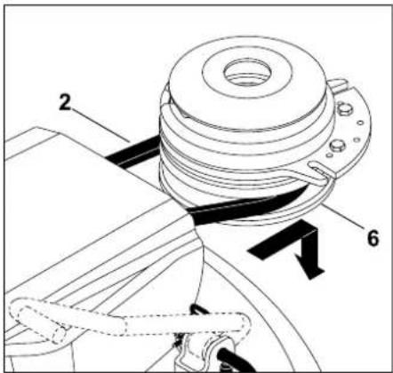 STIHL RT 4082 - Sgancio della cinghia trapezoidale - 2