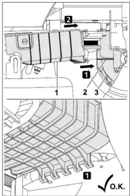 STIHL RT 4082 - Montaggio della copertura della cinghia trapezoidale posteriori - 1
