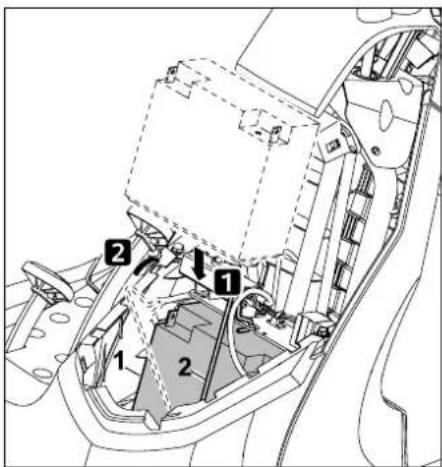 STIHL RT 4082 - Repose de la batterie : - 1