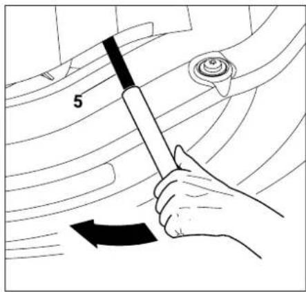 STIHL RT 4082 - Retirar la correa trapezoidal - 1