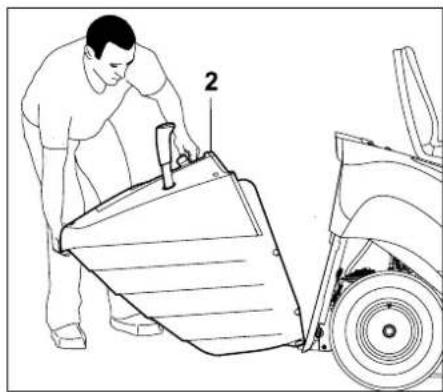 STIHL RT 4082 - Attaching the grass catcher box - 2