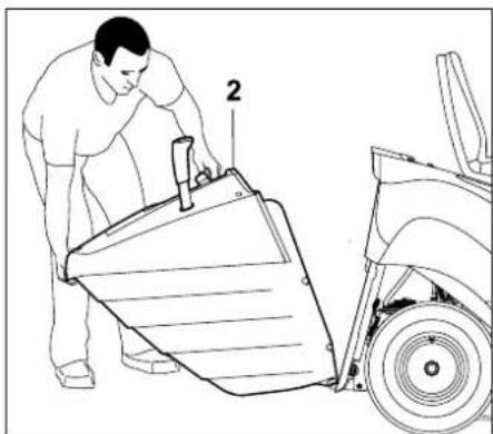 STIHL RT 4082 - Enganchar el recogedor de hierba - 2