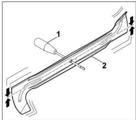 STIHL RT 4082 - Verificar o equilibrio da lamina de corte - 1